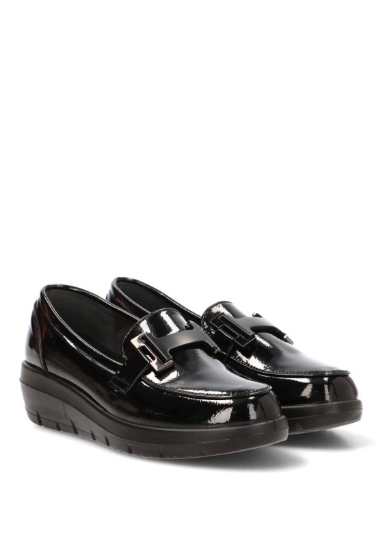 Mocasín con brillo y tacón medio para mujer ARMONY 60027
