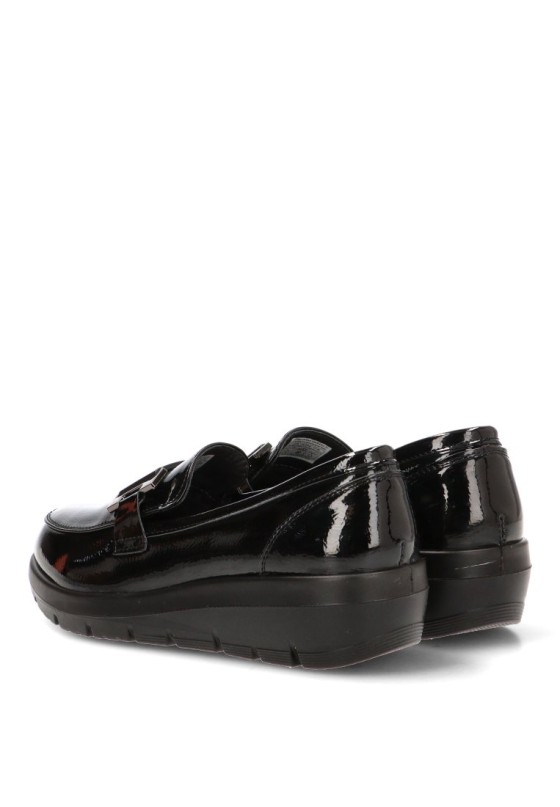 Mocasín con brillo y tacón medio para mujer ARMONY 60027