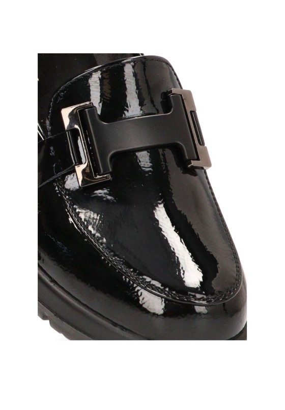 Mocasín con brillo y tacón medio para mujer ARMONY 60027