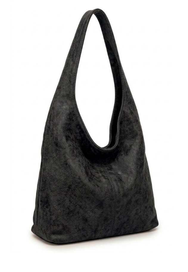 Bolso capaza sintético negro para mujer Luna Collection KMV309534