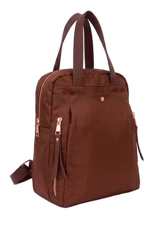 Mochila bolso color café para mujer Luna Collection KMV309542