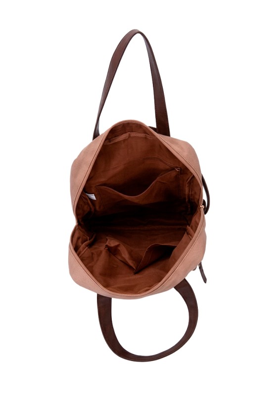 Mochila bolso kakhi de mujer Luna Collection KMV309542