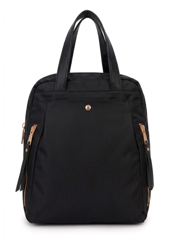 Mochila bolso negra de mujer Luna Collection KMV309542
