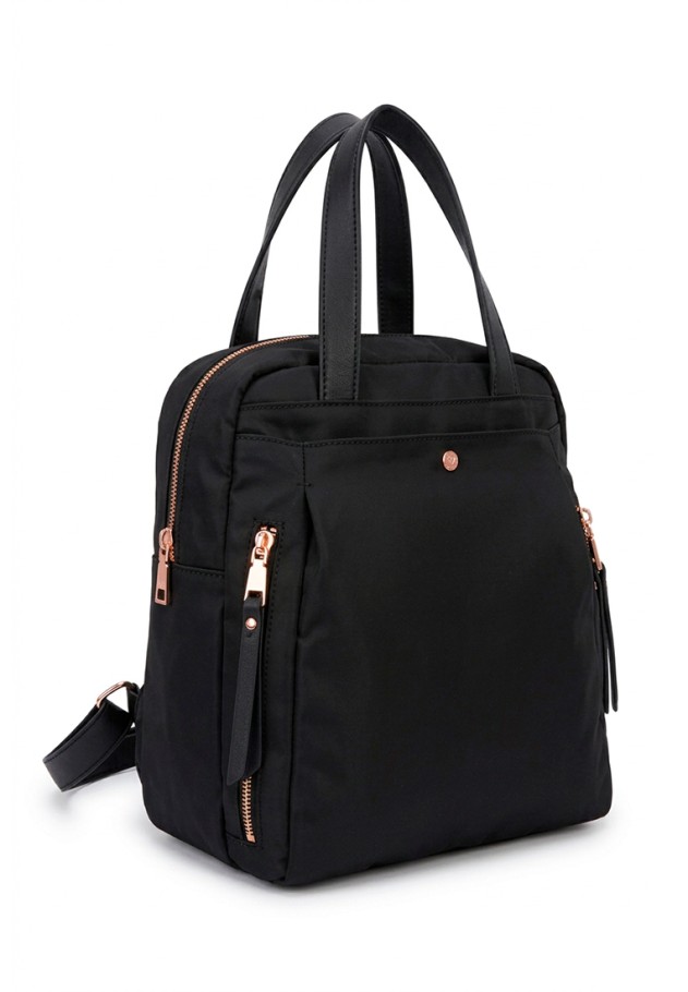 Mochila bolso negra de mujer Luna Collection KMV309542