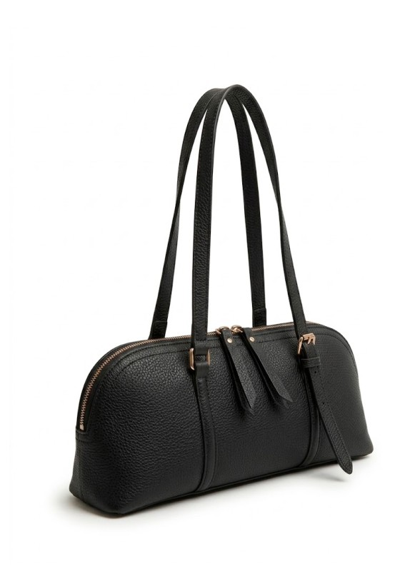 Bolso negro sintético de mujer Luna Collection MJY6201