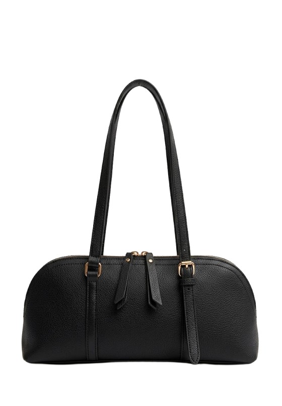 Bolso negro sintético de mujer Luna Collection MJY6201