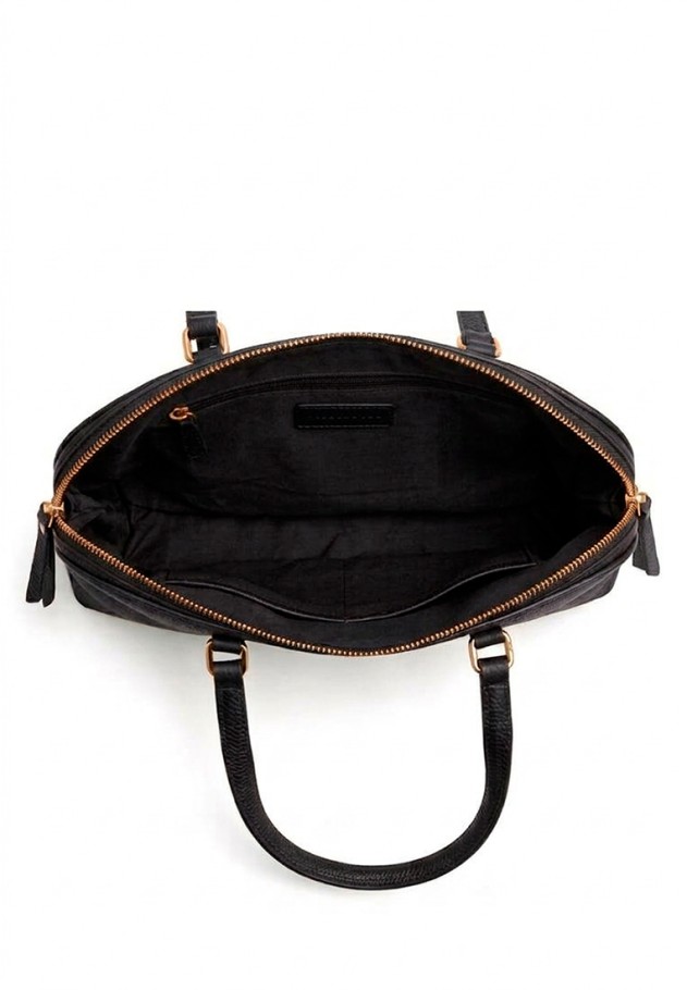 Bolso negro sintético de mujer Luna Collection MJY6201