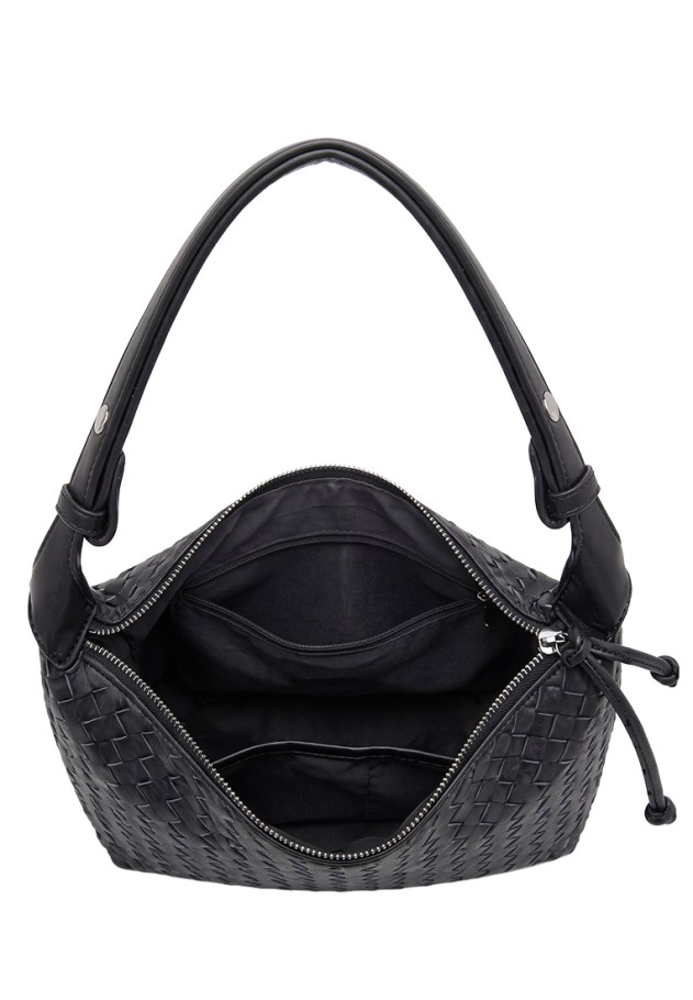 Bolso negro sintético de mujer Luna Collection CTS73860