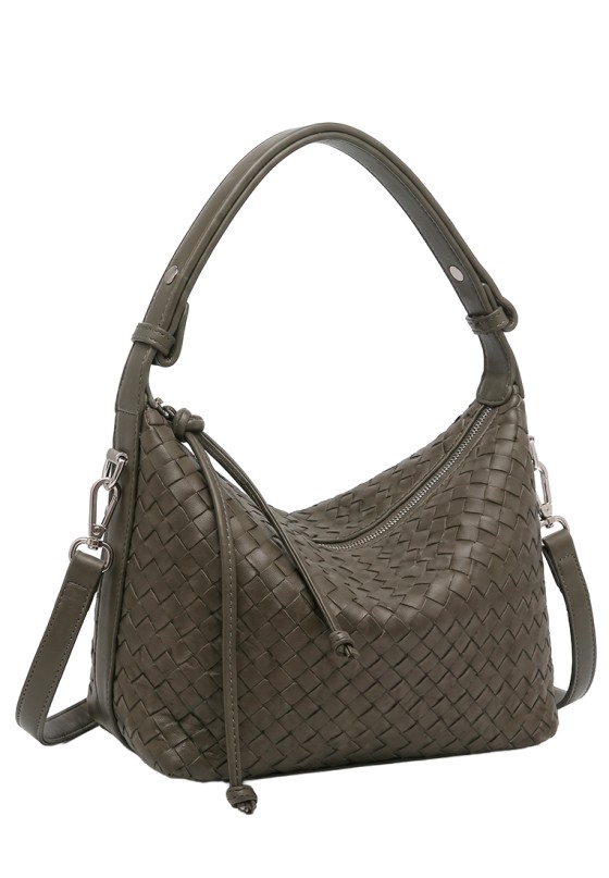 Bolso verde sintético de mujer Luna Collection CTS73860