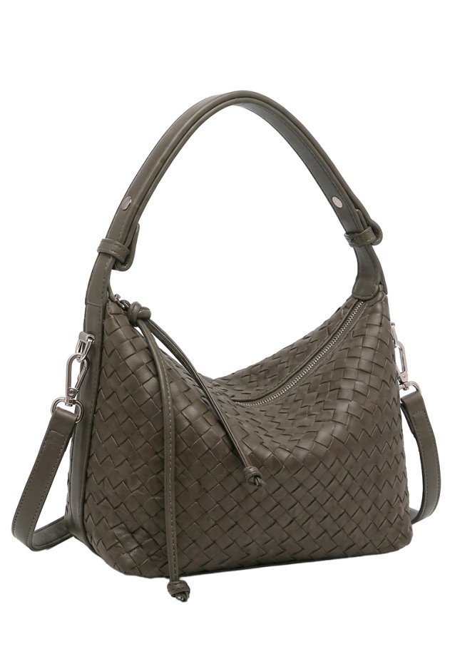 Bolso verde sintético de mujer Luna Collection CTS73860