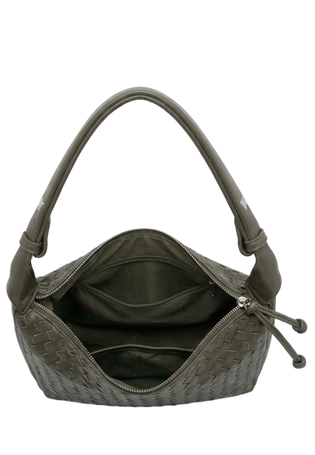 Bolso verde sintético de mujer Luna Collection CTS73860