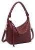 Bolso burdeos sintético de mujer Luna Collection CTS73860