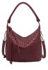 Bolso burdeos sintético de mujer Luna Collection CTS73860