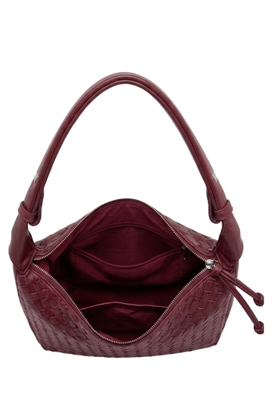 Bolso burdeos sintético de mujer Luna Collection CTS73860