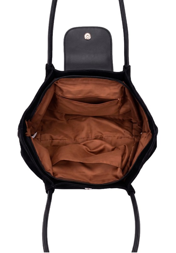 Bolso capaza de mujer Luna Collection KMV309536 en negro