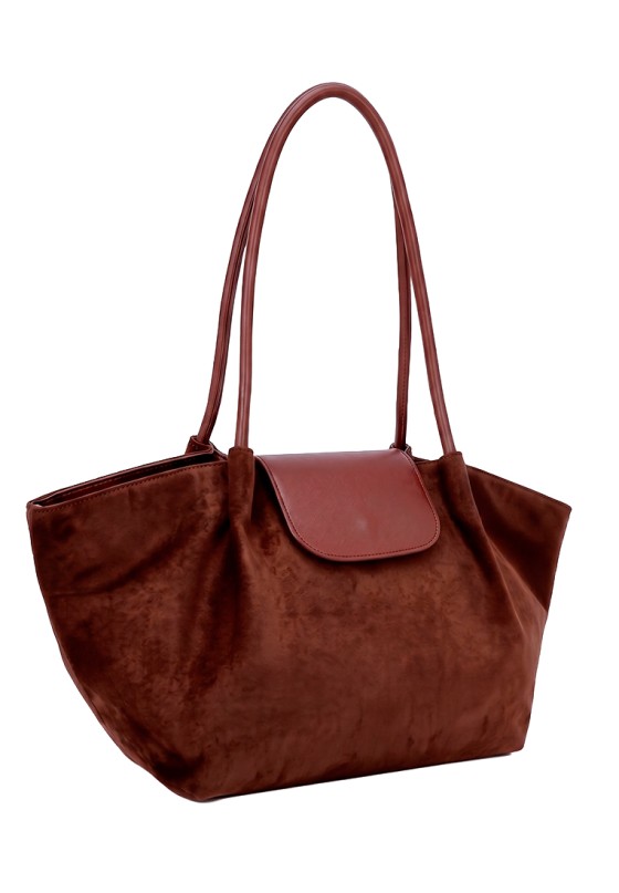 Bolso capaza marrón de mujer Luna Collection KMV309536