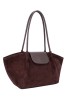Bolso capaza sintético coffee de mujer Luna Collection KMV309536
