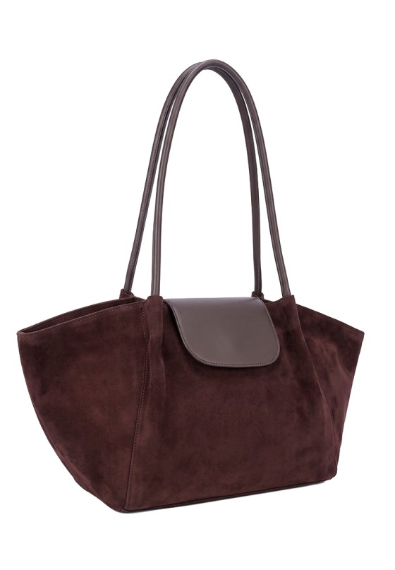 Bolso capaza sintético coffee de mujer Luna Collection KMV309536