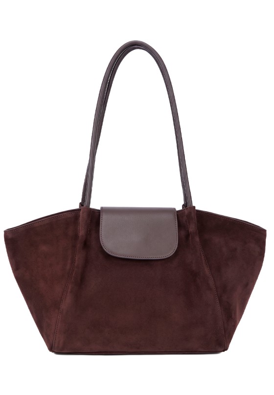 Bolso capaza sintético coffee de mujer Luna Collection KMV309536