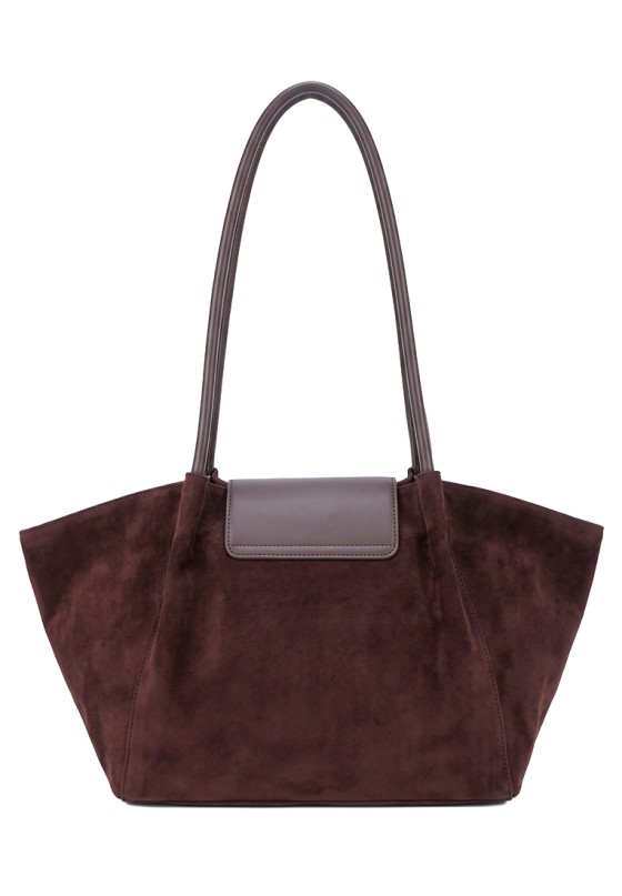 Bolso capaza sintético coffee de mujer Luna Collection KMV309536