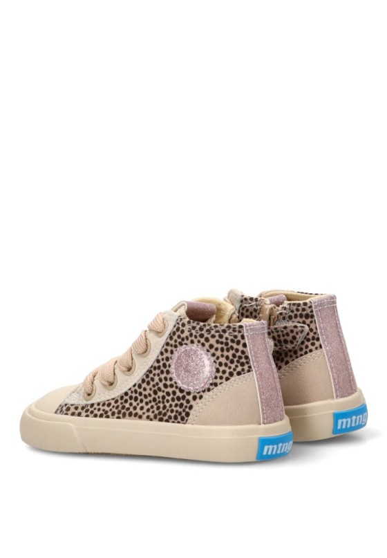 Deportivo leopardo abotinado respetuoso (barefoot) para niña Mustang Kids 49322