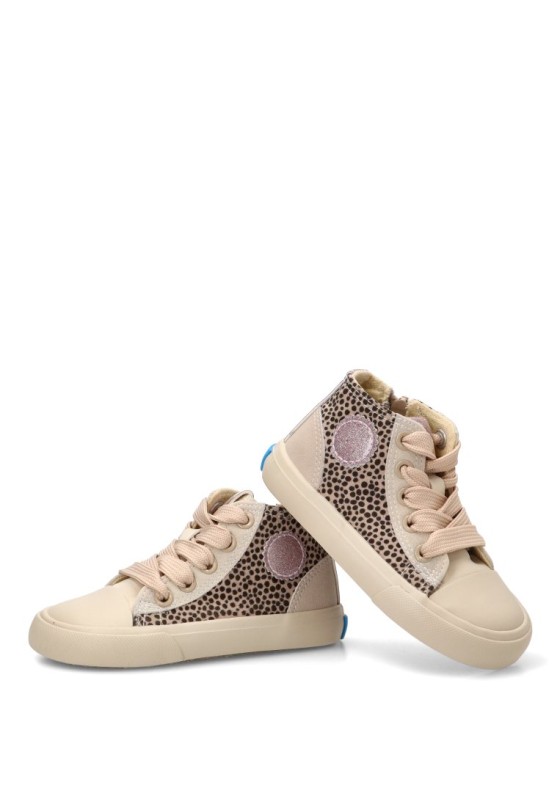 Deportivo leopardo abotinado respetuoso (barefoot) para niña Mustang Kids 49322