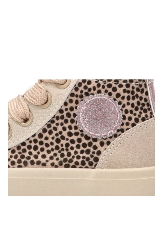 Deportivo leopardo abotinado respetuoso (barefoot) para niña Mustang Kids 49322