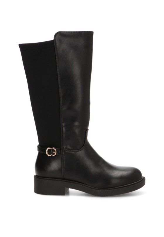 Bota 5894L para niña Luna Collection en negro con suela plana