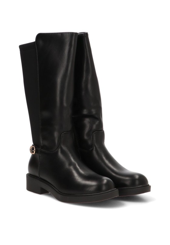 Bota 5894L para niña Luna Collection en negro con suela plana