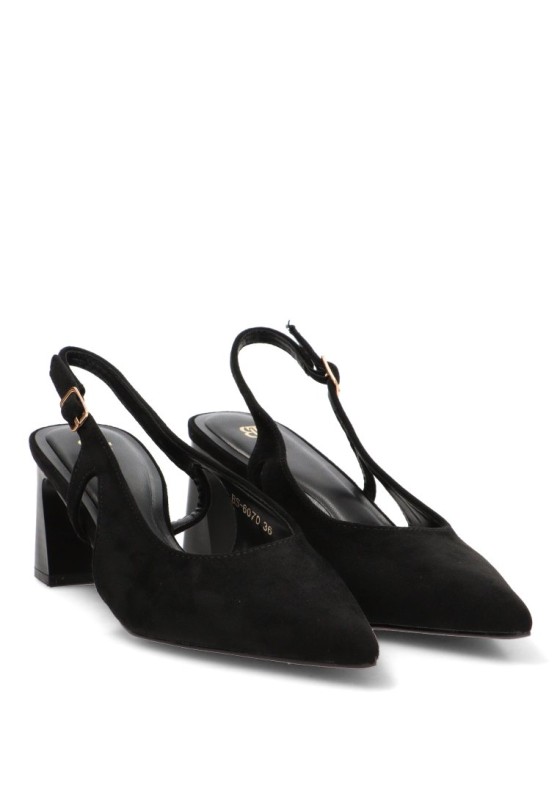 Salón negro de mujer Luna Collection BS-6070