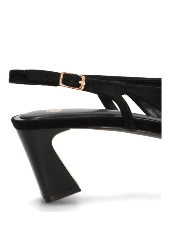 Salón negro de mujer Luna Collection BS-6070