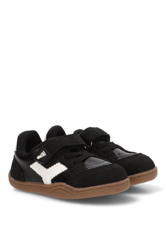 Deportivo ETIKA 52460N negro respetuoso (barefoot) con velcro para niño
