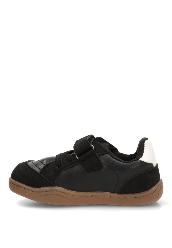 Deportivo ETIKA 52460N negro respetuoso (barefoot) con velcro para niño