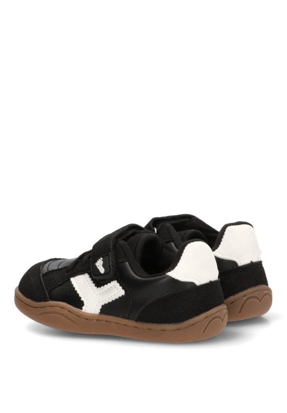 Deportivo ETIKA 52460N negro respetuoso (barefoot) con velcro para niño