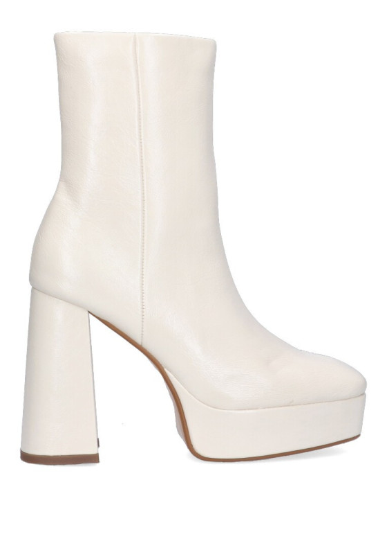 Botin de mujer LUNA TREND m2815 beige sintetico tacón alto