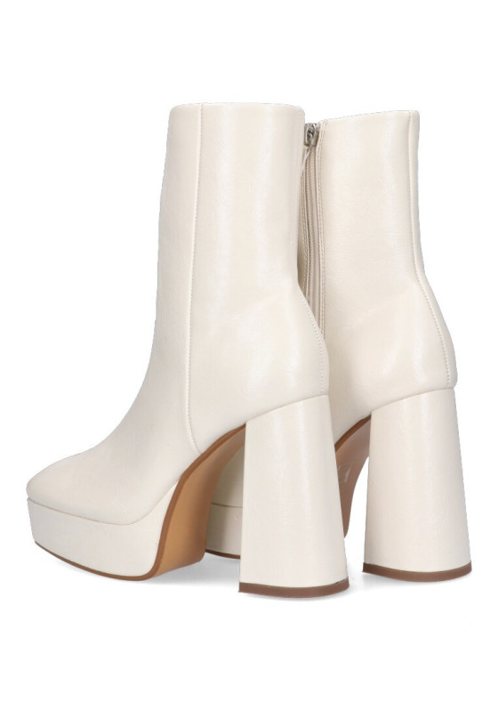 Botin de mujer LUNA TREND m2815 beige sintetico tacón alto