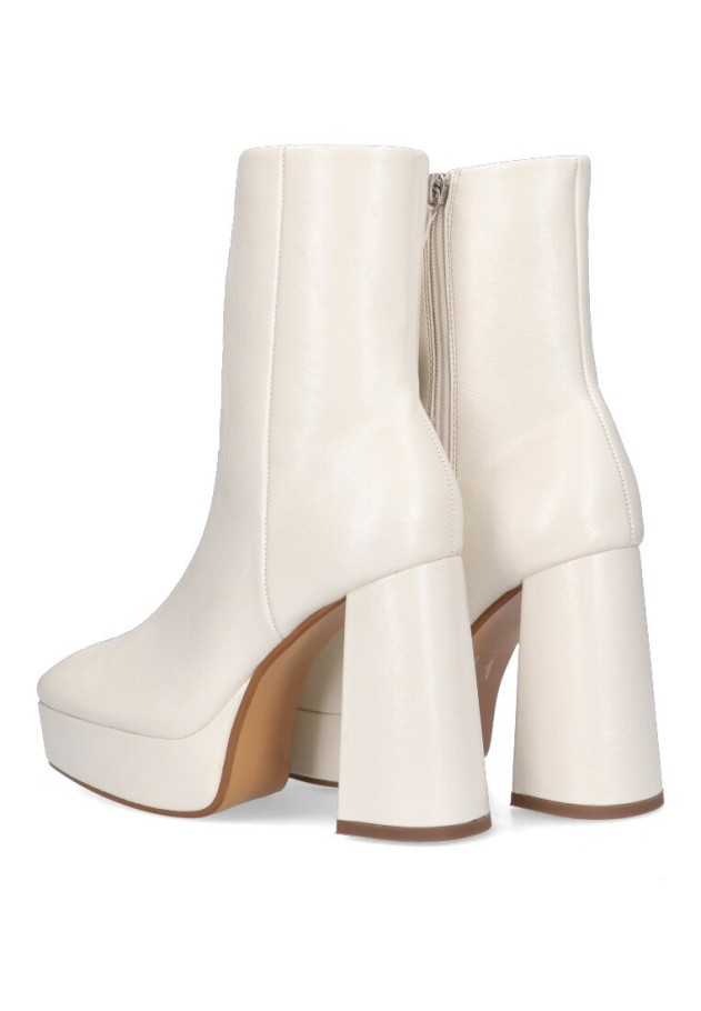 Botin de mujer LUNA TREND m2815 beige sintetico tacón alto