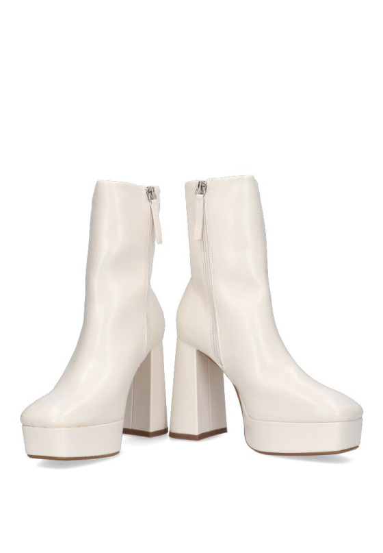 Botin de mujer LUNA TREND m2815 beige sintetico tacón alto