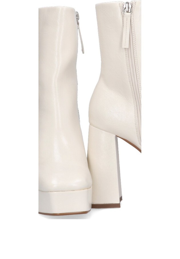 Botin de mujer LUNA TREND m2815 beige sintetico tacón alto